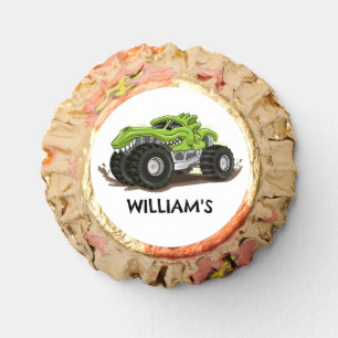 Monster Truck Birthday Party Minimal Boys Birthday Reese's Peanut Butter Cups