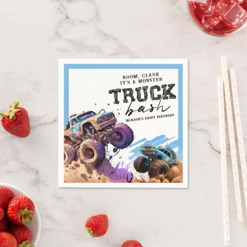 Monster Truck Birthday Party Napkins