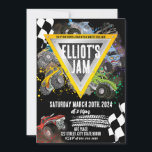 Monster Truck Birthday Racing Invitation<br><div class="desc">Calling Monster Truck fans!</div>