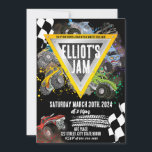 Monster Truck Birthday Racing Invitation<br><div class="desc">Calling Monster Truck fans!</div>