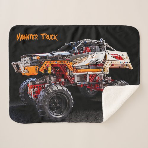 monster truck blanket