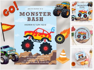 Monster Truck Boy Birthday Party