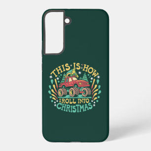 Monster Truck Boys Xmas Christmas Funny Groovy Samsung Galaxy S22+ Case