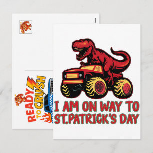 Monster Truck Car for Birthday Boy, Toddlers, 2026 Holiday Postcard