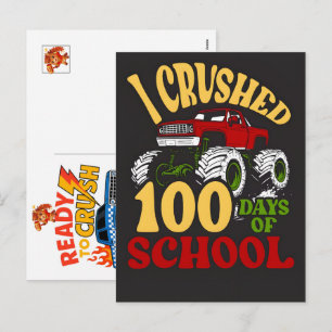 Monster Truck Car for Birthday Boy, Toddlers, 2026 Holiday Postcard