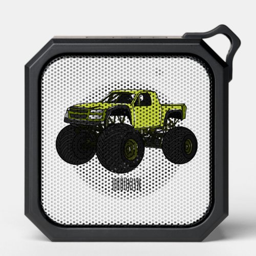 Monster truck cartoon illustration bluetooth speaker