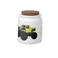 Monster truck cartoon illustration