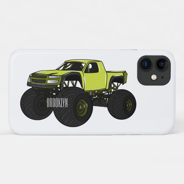 Monster truck cartoon illustration Case-Mate iPhone case (Back (Horizontal))