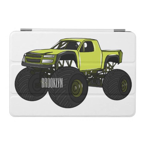 Monster truck cartoon illustration iPad mini cover