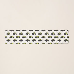 Monster truck cartoon illustration scarf