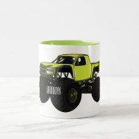 Monster truck cartoon illustration
