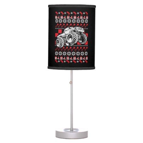 Monster Truck Christmas Table Lamp