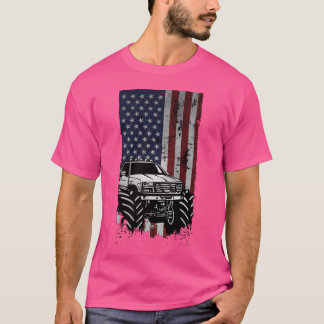Monster truck cool american truckers shirt funny