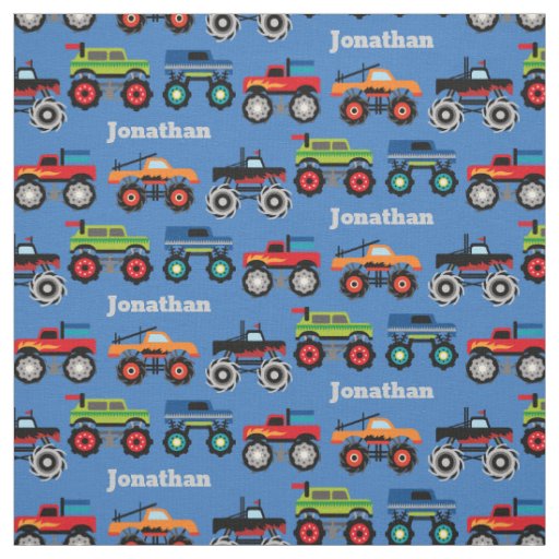 Monster Truck Custom Fabric