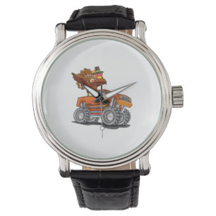 Monster Truck Dabbing Turkey Hooray Happy Thanksgi Watch
