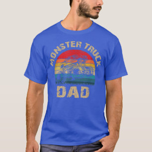 MONSTER TRUCK DAD; Retro Distressed Big Truck T-Shirt