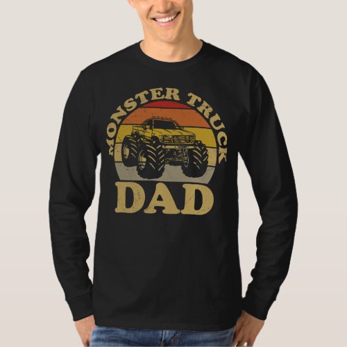 Monster Truck Dad Retro Vintage Monster Truck T_Shirt