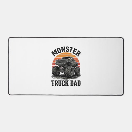Monster Truck Dad Vintage Off Road Graphic_1 Desk Mat