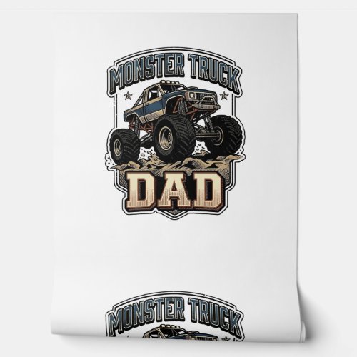 Monster Truck Dad Vintage Vector Shirt Design_1 Wallpaper