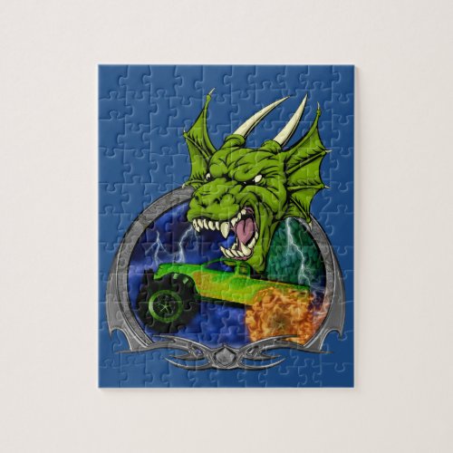 Monster Truck Dragon Jigsaw Puzzle