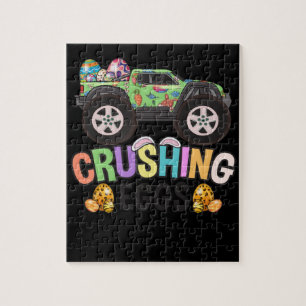 Monster Truck Easter Crushing Eggs Jigsaw Puzzle