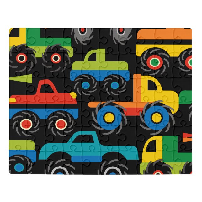 Monster Truck Easy Puzzle for Boys (Puzzle Horizontal)