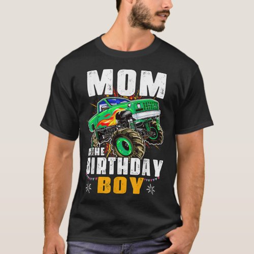 monster truck family matching party mom of the bir T_Shirt