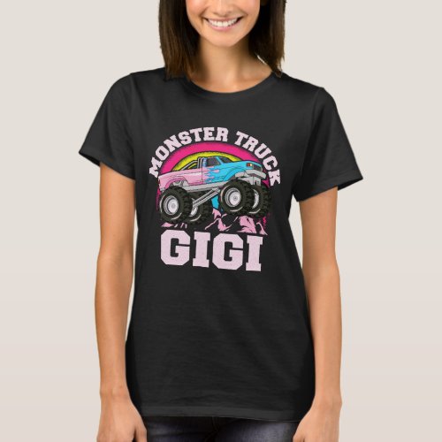 Monster Truck Gigi Matching Family Grandma Gift T_Shirt