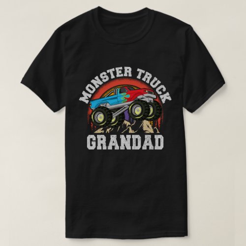 Monster Truck Grandad Matching Family Grandpa T_Shirt