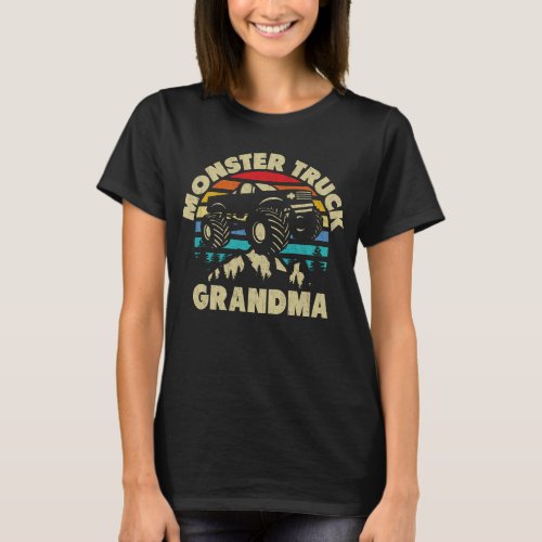 Monster Truck Grandma Matching Family Costume T_Shirt