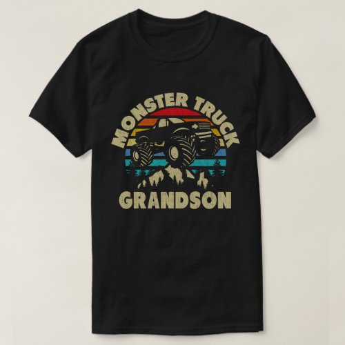 Monster Truck Grandson Matching Family  T_Shirt