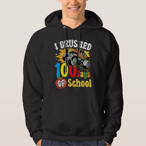 Monster Truck I crushed 100 days of school Hoodie