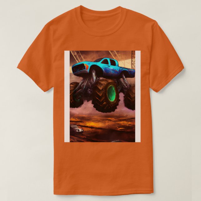 Monster Truck in Arena 1 T-Shirt (Design Front)