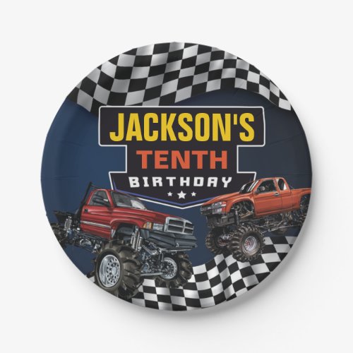 Monster Truck Jam Birthday Party Any Age Paper Plates