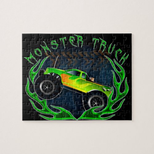 Monster truck jigsaw puzzle