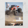 Monster Truck Jumping Postcard