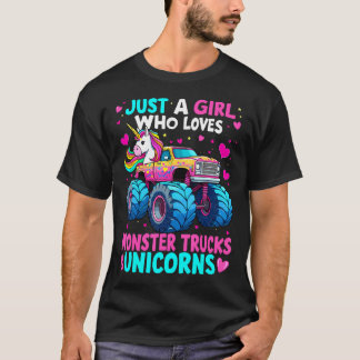 Monster Truck Just A Girl Who Loves Monster Trucks T-Shirt