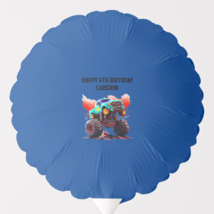 Monster Truck Kids Birthday Party  Balloon