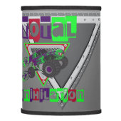 monster truck kids hard core cool lamp shade (Left)