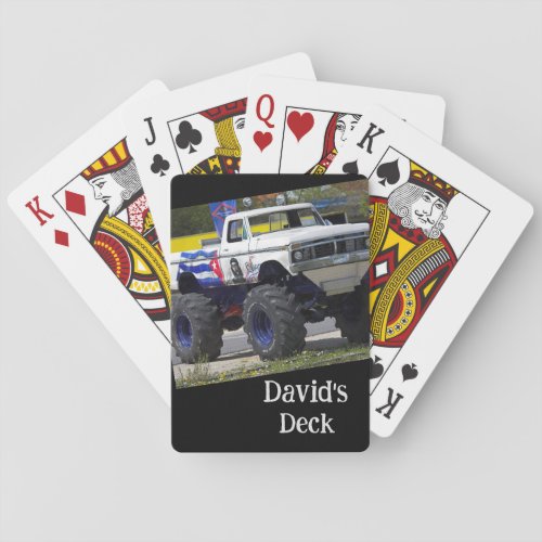 Monster Truck Kids Playing cards Boys