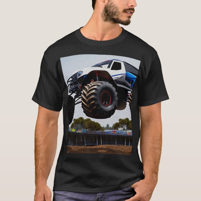 Monster Truck Launch, Mens Tshirt (Front)