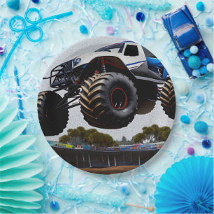 Monster Truck Launch, Paper Plates