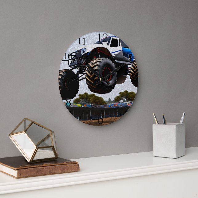 Monster Truck Launch, Wall Clock (Office)