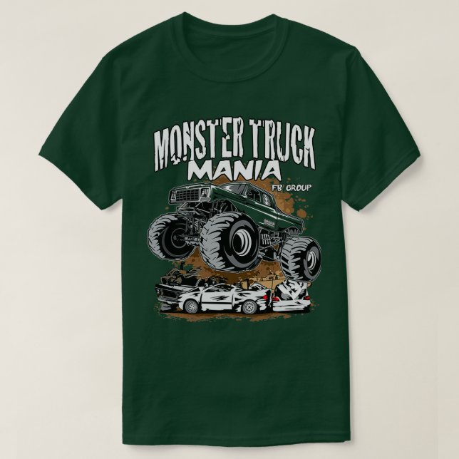 Monster Truck Mania Group T-Shirt (Design Front)