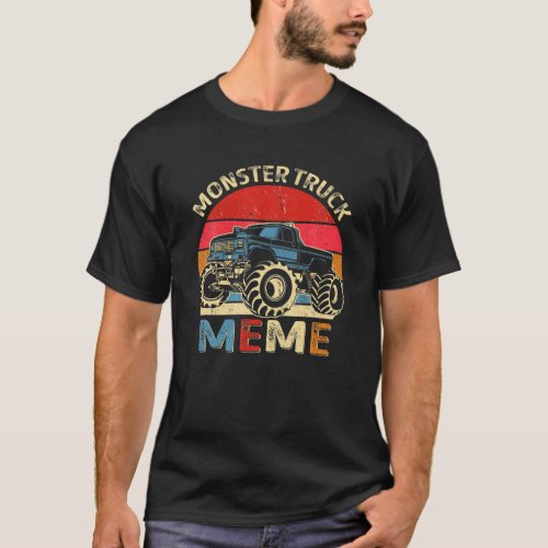 Monster Truck Meme Matching Family Birthday Party T_Shirt