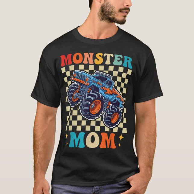 Monster Truck Mom Family Matching Monster Truck T-Shirt (Front)