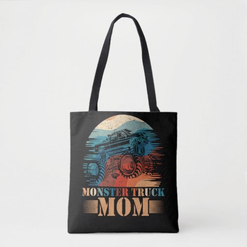 Monster Truck Mom Funny Boys Girls Birthday Tote Bag