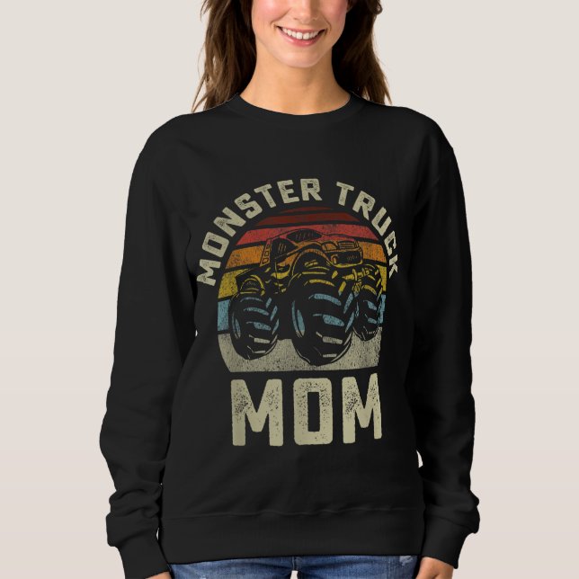 Monster Truck Mom Vintage Retro Style Women Sweatshirt (Front)