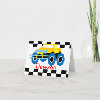 Monster Truck Notecard