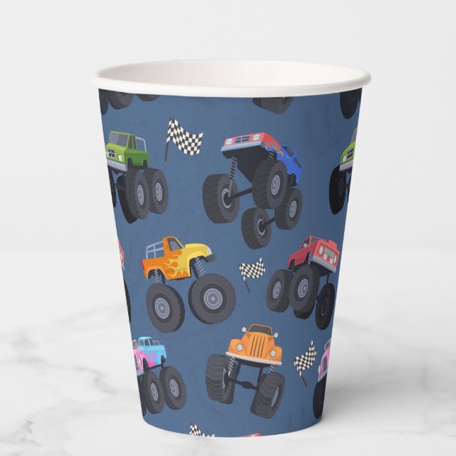 Monster Truck Paper Cups (Front)